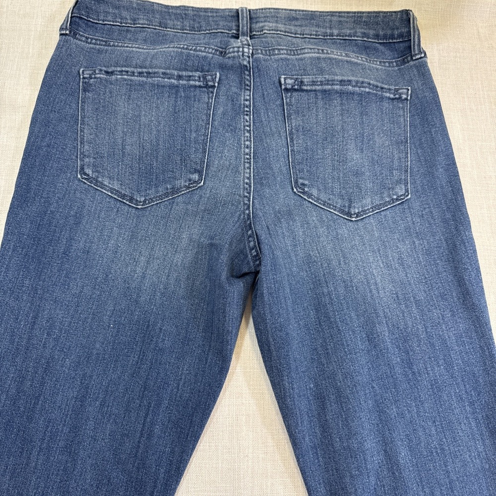 Old Navy Wow Bootcut Jeans Womens 12 Long Blue Mid Rise Stretch Denim Y2K - Picture 5 of 12